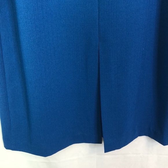 Sag Harbor Women’s Embroidered Two Piece Suit Blue Midi Dress  Size 10 - Picture 8 of 12